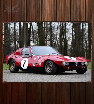 Металлическая табличка Alfa Romeo Giulia TZ Prototipo by Autodelta